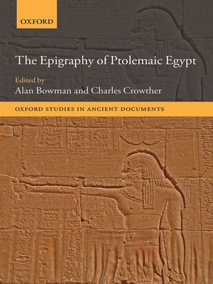 cover image of The Epigraphy of Ptolemaic Egypt